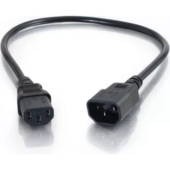 CABLES2GO predlžovací kábel C13 na C14 2m čierny