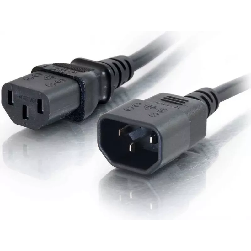 CABLES2GO predlžovací kábel C13 na C14 2m čierny
