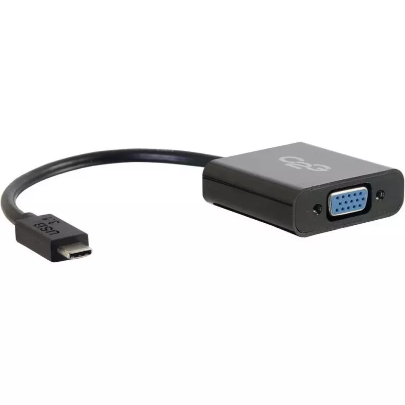 C2G USB 3.1 USB Type C na VGA adaptér - USB C na VGA čierna
