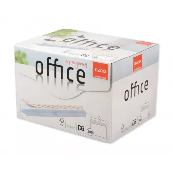 ELCO Office obálka C6 (114 x 162 mm), bez okienka, samolepiaca, 80 g/m², biela, 200 ks (74531.12)