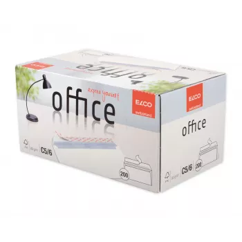 ELCO Office obálka C5/6 (114 x 229 mm), bez okienka, samolepiaca, 80 g/m², biela, 200 ks (74532.12)