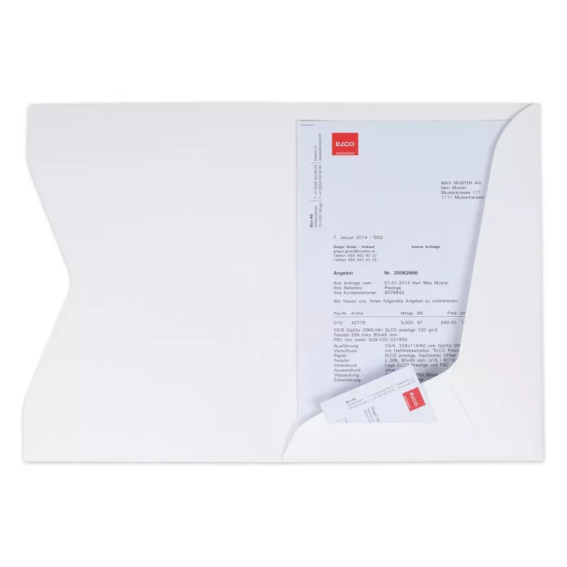 ELCO Prestige ponuková mapa A4 (225 x 315 mm), 270 g/m², biela, 10 kusov (29450.33)