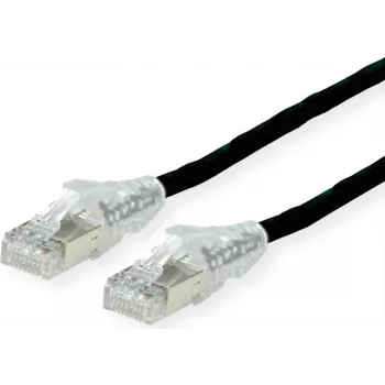 Dätwyler Cat.6 patch kábel, AMP v2, čierny, 10 m, CU 7702 flex LS0H