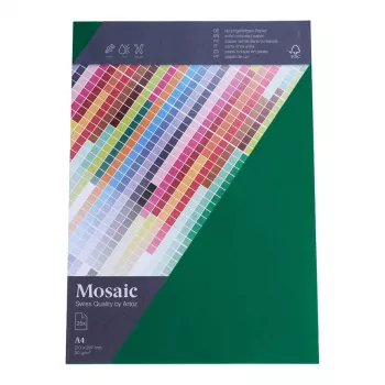 Artoz Papier Mosaic listový papier jedľovo zelená A4 90 g/m² 25 listov