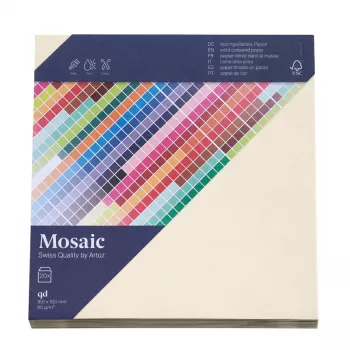 Artoz Papier Mosaic štvorcové obálky slonovina bez okienka lepené 20 ks (9445420-241)