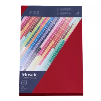 Artoz Papier Mosaic obálky DIN C6 bez okienka vínovočervená na vlhko lepené 20 kusov
