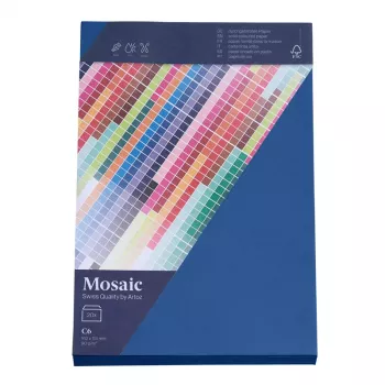 Artoz Papier Mosaic obálky DIN C6 bez okienka námornícka modrá lepené 20 kusov