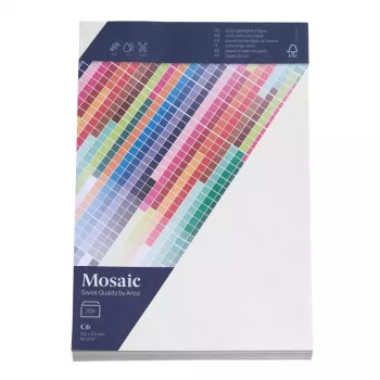 Artoz Papier Mosaic obálky DIN C6 bez okienka biela samolepiaca 20 ks