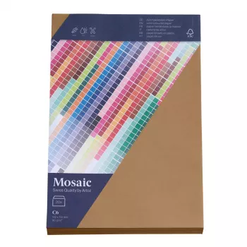 Artoz Papier Mosaic obálky DIN C6 bez okienka prírodná lepiaca na vlhko 20 ks