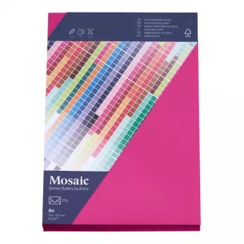 Artoz Papier Mosaic obálky DIN B6 bez okienka fuchsia lepiaca na vlhko 20 ks