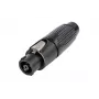 Neutrik NLT8FX-BAG speakON 8-pólový káblový konektor samica, čierny, polyamid, zinok, IP50, 250V, 50A