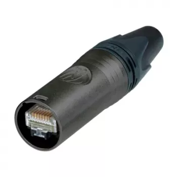 Neutrik NE8MX6-B-T etherCON CAT6A káblový konektor samec nosič, čierny, IP65