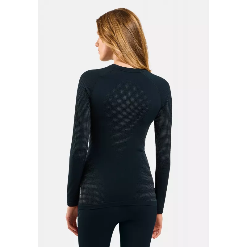 Odlo Performance Warm BL Top Crew Neck L/S - Graphite Grey - dámske - M