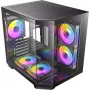 Antec CX M2 ARGB B Micro-ATX Tower skriňa, čierna, temperované sklo, 5x120mm ARGB ventilátorov