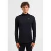 Odlo Merino 200 BL Top Turtle Neck LS Half Zip - Black, veľkosť L