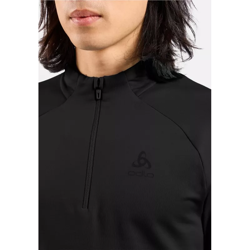 Odlo Essential Light Mid Layer 1/2 Zip - čierna