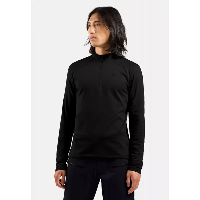 Odlo Essential Light Mid Layer 1/2 Zip - čierna