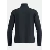 Odlo mikina Grid Fleece Mid Layer Full Zip - Black Melange, veľkosť L