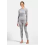 Odlo Active Warm X Pow BL Bottom dlhé spodné nohavice spodná vrstva - Silver Grey, veľkosť S
