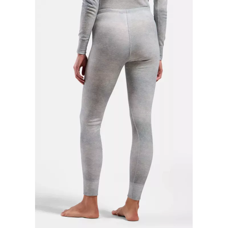 Odlo Active Warm X Pow BL Bottom dlhé spodné nohavice spodná vrstva - Silver Grey, veľkosť S