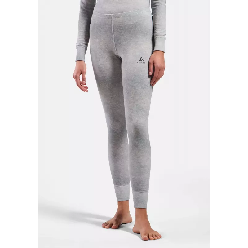 Odlo Active Warm X Pow BL Bottom Long dámske funkčné spodné nohavice - Silver Grey, veľkosť M