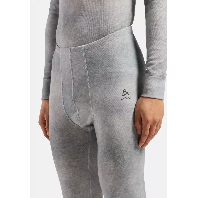 Odlo Active Warm X Pow BL Bottom Long termo spodné nohavice spodná vrstva - Silver Grey, veľkosť L
