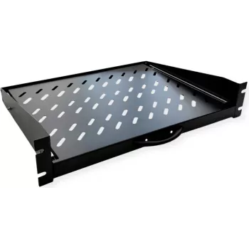 VALUE 19-palcový 1U výsuvný modul, 450 mm úžitková hĺbka, 20 kg nosnosť, čierny