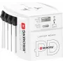 SKROSS MUV USB AC30PD svetový cestovný adaptér s USB nabíjačkou, biela
