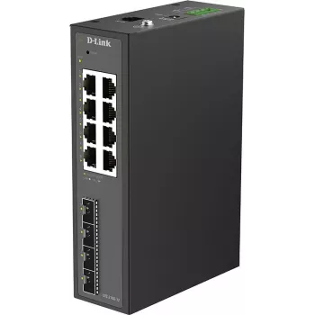 D-Link DIS-210G-12 smart managed priemyselný switch - 8 Gigabit portov + 4 SFP sloty