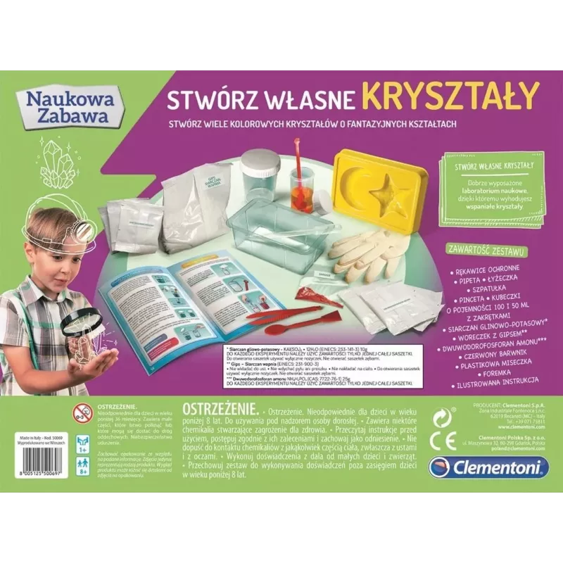 Clementoni Science & Play Crystal Growing Kit – Pestuj si vlastné kryštály