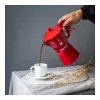 Bialetti Moka Exclusive 3-šálkový červený espreso kávovar na sporák (9055)