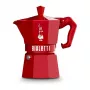 Bialetti Moka Exclusive 3-šálkový červený espreso kávovar na sporák (9055)