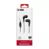 SBS TEINEARKL in-ear headset s mikrofónom - čierny - káblový - 1,2 m kábel - 3,5 mm jack - telefonovanie a hudba