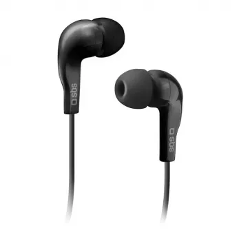 SBS TEINEARKL in-ear headset s mikrofónom - čierny - káblový - 1,2 m kábel - 3,5 mm jack - telefonovanie a hudba