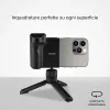 SBS Wireless Reflex Set BT smartfón vloggingová súprava s mini statívom, Bluetooth diaľkovou spúšťou a LED prstencovým svetlom, čierna