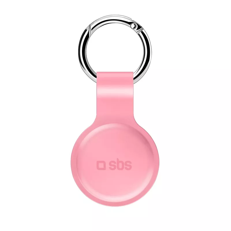 SBS silikónové puzdro pre Apple AirTag ružové