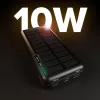 SBS solárna power banka USB/USB-C 10000 mAh čierna