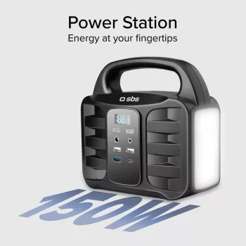 SBS prenosná nabíjacia stanica 150W Fast Charge čierna (TEPOWST150W)
