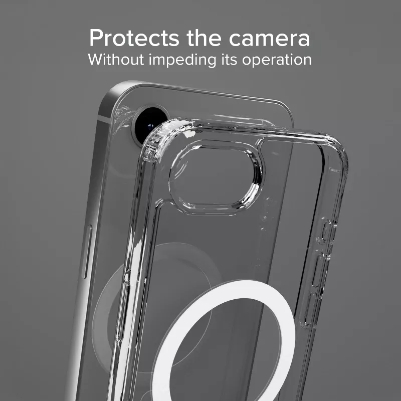 SBS Extreme Mag D3O MagSafe kryt pre iPhone 16e/17e - transparentný