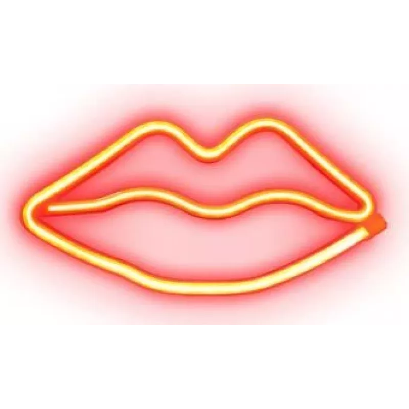 SBS Red Lips Glow LED lampa s neonovým efektom