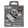 SBS sklenená ochrana objektívu fotoaparátu s D3O pre iPhone 17 Pro