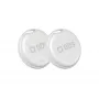 SBS Track My Circle tracker predmetov kompatibilný s Apple Find My, balenie 2 ks - biela