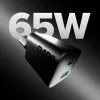 STEP BY STEP SBS 65W USB-C nabíjačka s 1x USB-C a 1x USB-A, čierna, kábel USB-C 1,5 m
