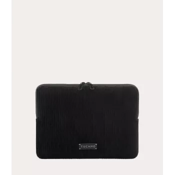 TUCANO Velluto 2 puzdro na notebook pre MacBook Air 13 (M4/M3/M2/M1/2025-2018) / Pro 13 / notebook 12, čierna