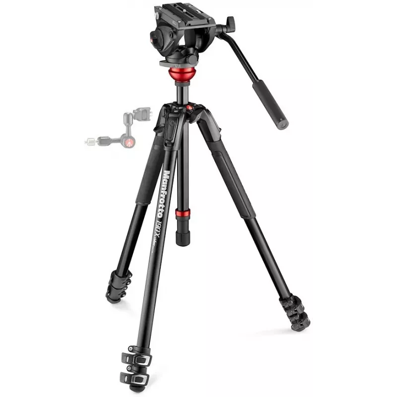 Manfrotto 190 video súprava statívu s 500AH kvapalinovou hlavou
