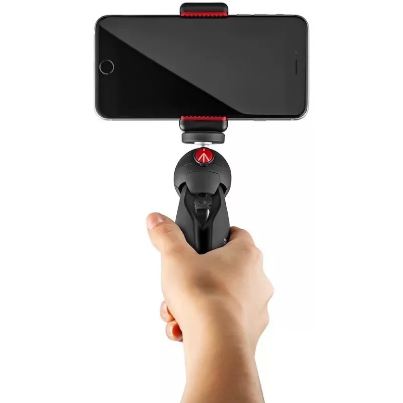Manfrotto PIXI Smart mini statív s držiakom na smartfón – čierna