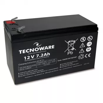 TECNOWARE Power Battery 12V 7,2Ah AGM VRLA s Faston 6,3mm konektorom