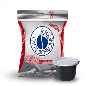 Caffè Borbone Respresso Miscela Rossa 50 Kávové kapsuly pre Nespresso OriginalLine, po 5 g, tmavé praženie, celkovo 250 g