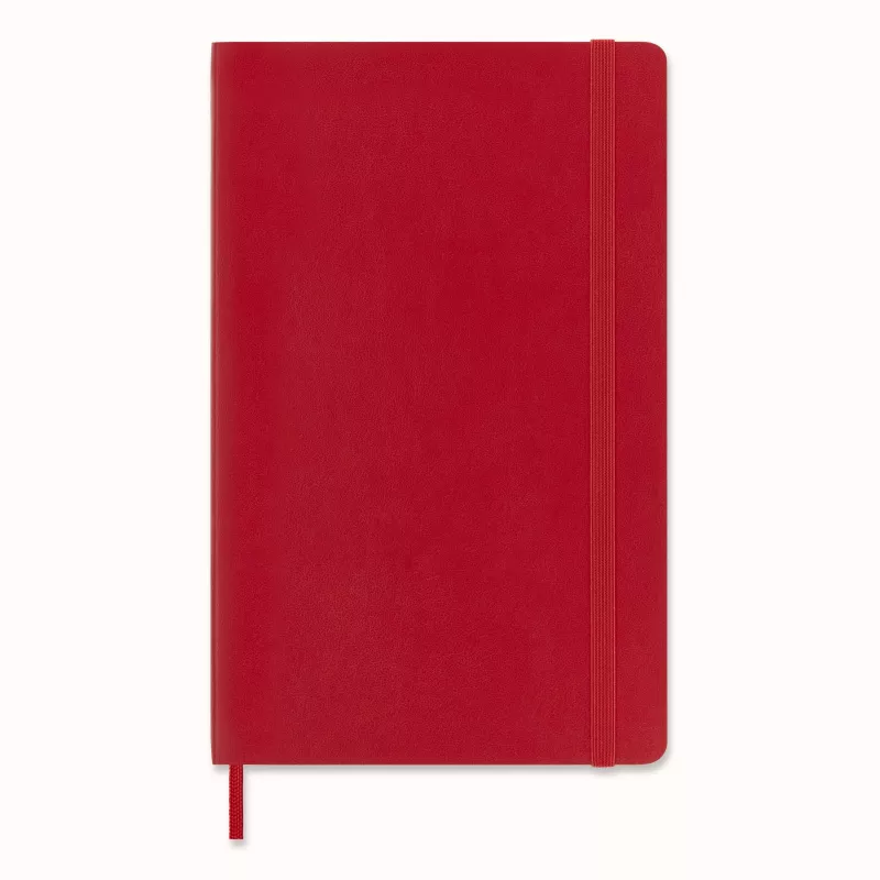 Moleskine Monochromatic zápisník Large červený Softcover linajkovaný 192 strán 13x21 cm