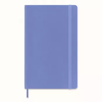 Moleskine Classic zápisník Large A5 linajkovaný Hydrangea Blue s flexibilným obalom